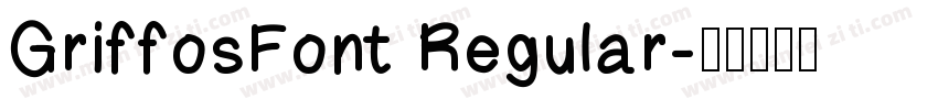 GriffosFont Regular字体转换